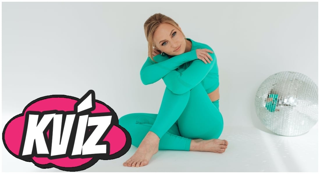 Žena v zelenom outfite na cvičenie