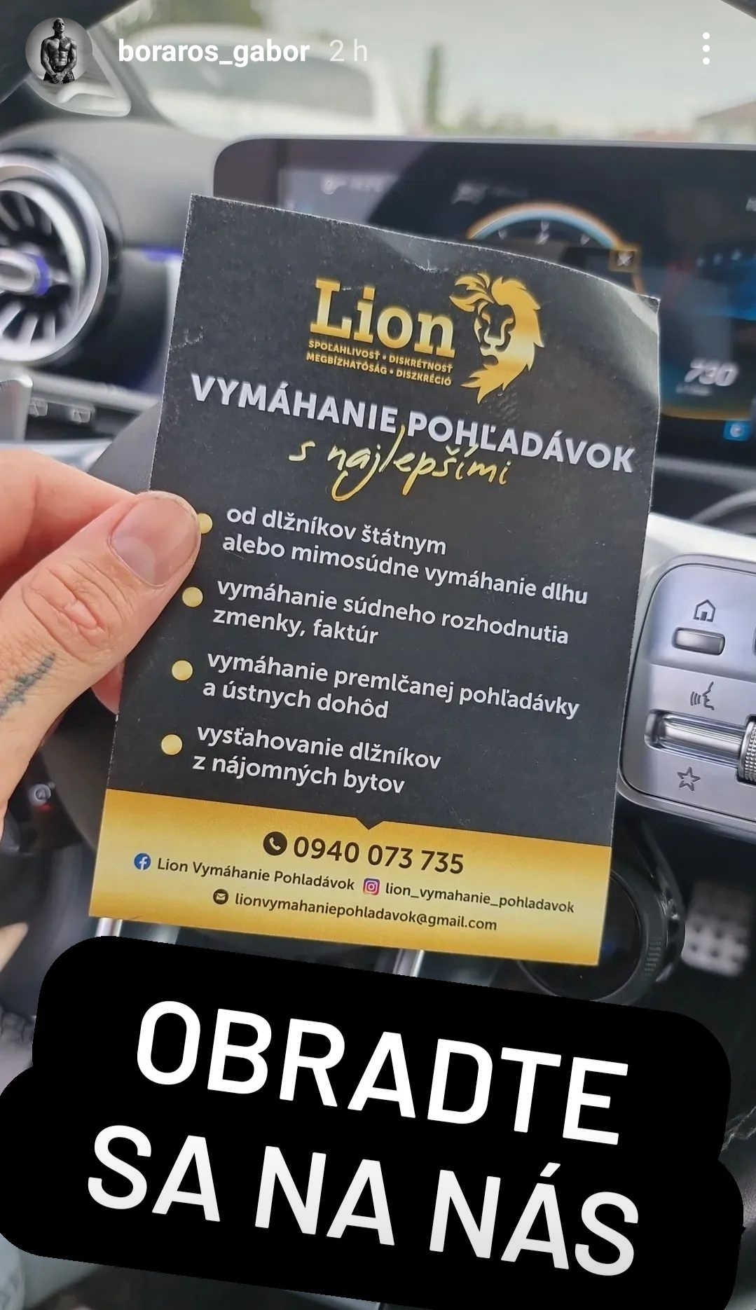 Gábor Boráros začal podnikať