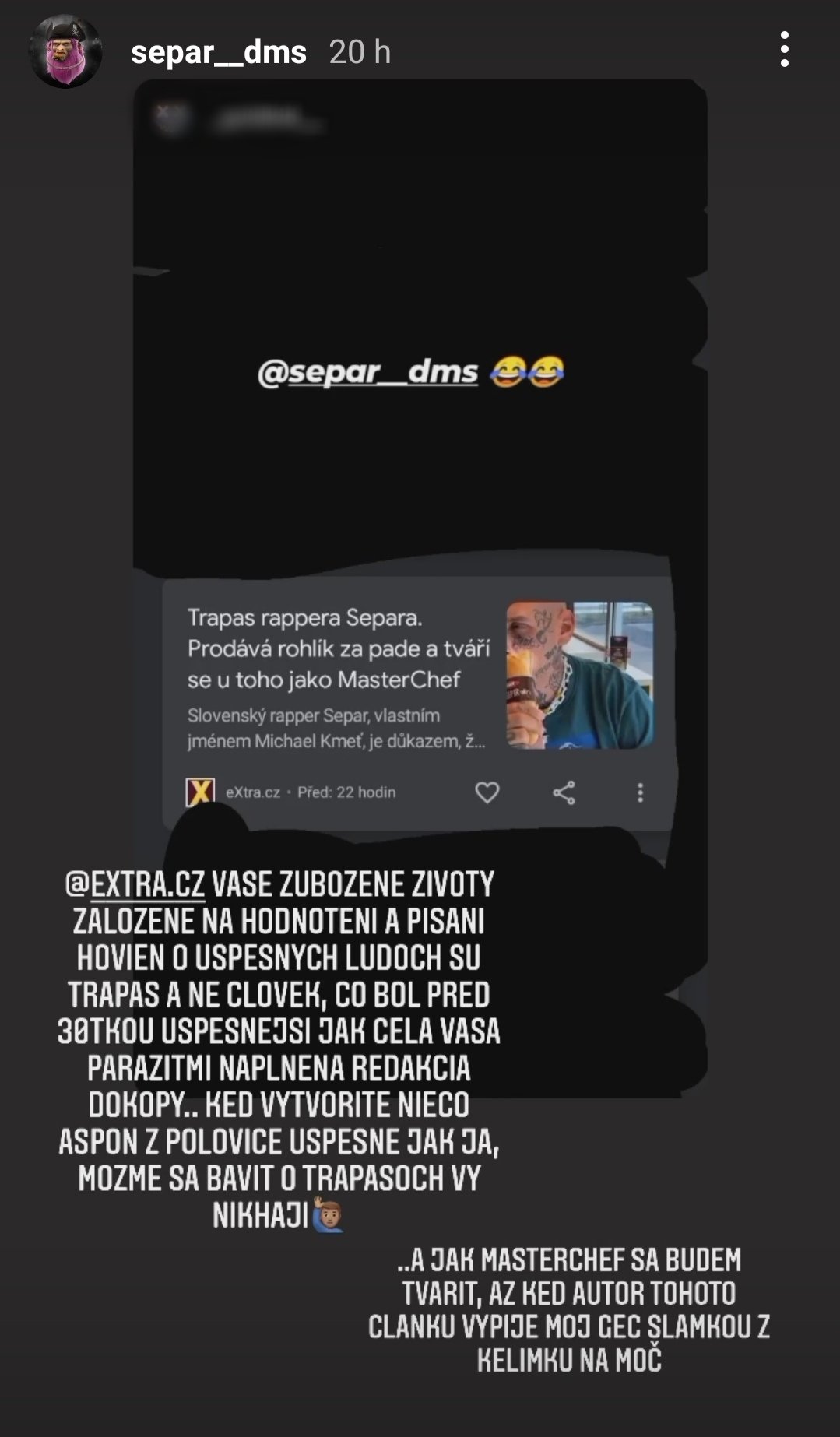 Separ s fanúšikmi