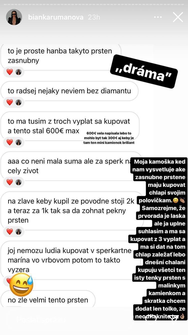 Screen z Instagramu Bianky