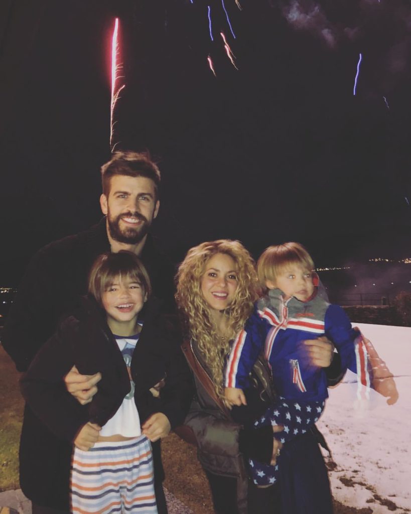 Shakira s rodinou