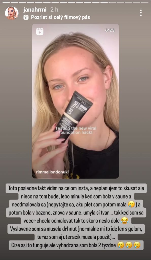 Make-up najskôr do vody