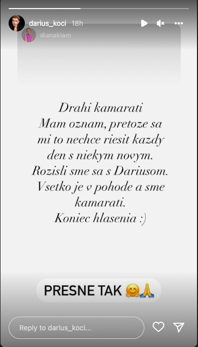 Diana a Dárius rozchod