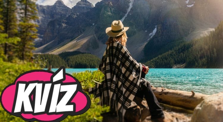 Žena pri jazere