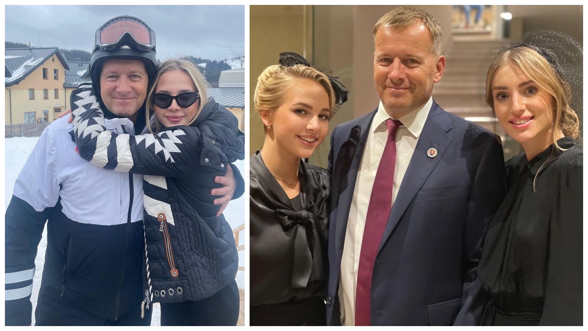 Boris Kollár s dcérami