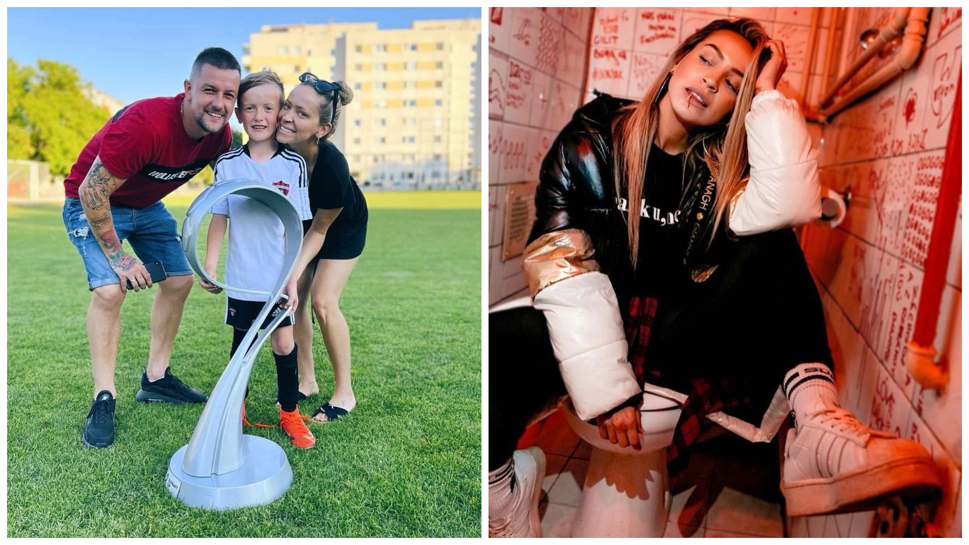 Dominika Mirgová s rodinou