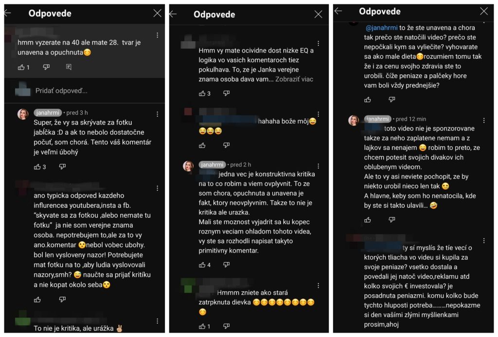 Jana Hrmová YouTube