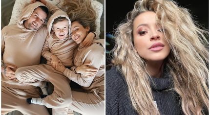 Dominika Mirgová s rodinou