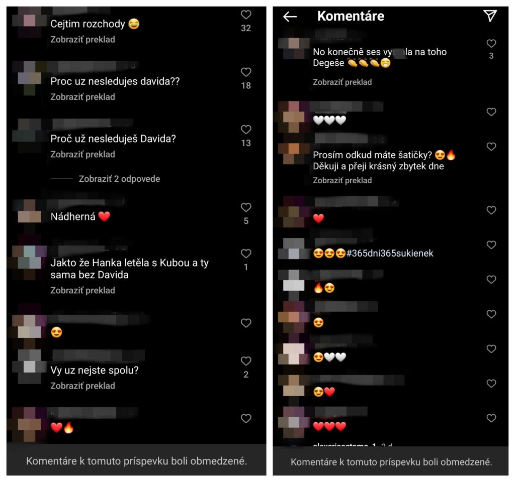 Natálie Kočendová komentáre