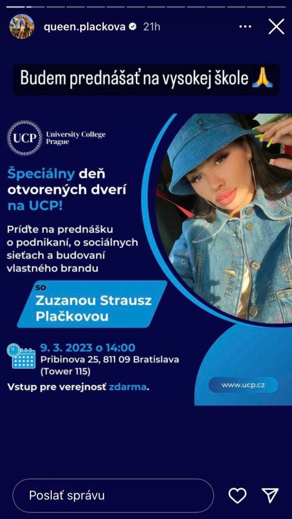 Plačková Instagram