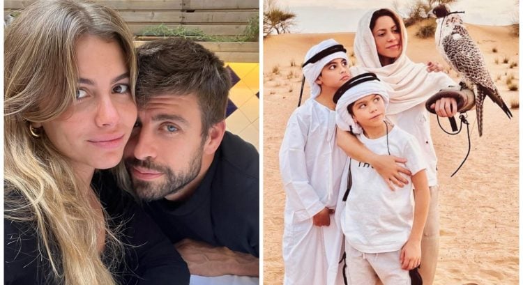 Shakira s deťmi a Piqué s Clarou