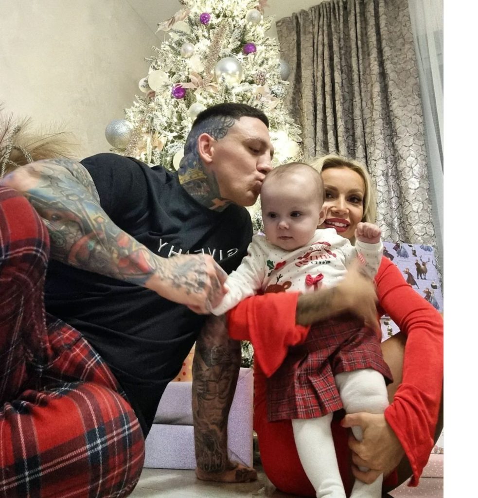 Gábor Boráros s rodinou