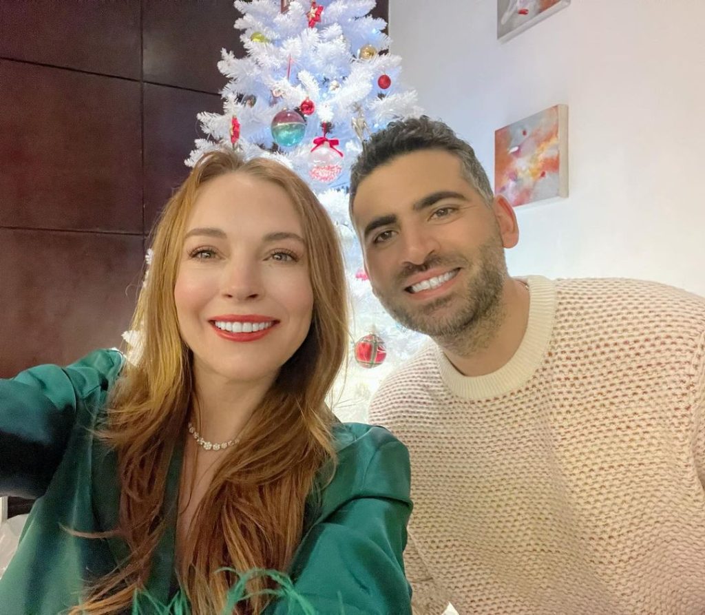 Herečka Lindsay Lohan a jej manžel Bader Shammas