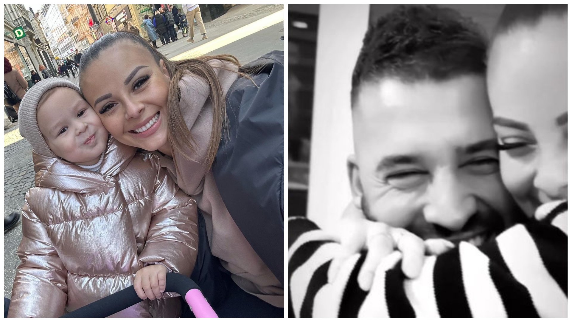 Monika Bagárová s rodinou