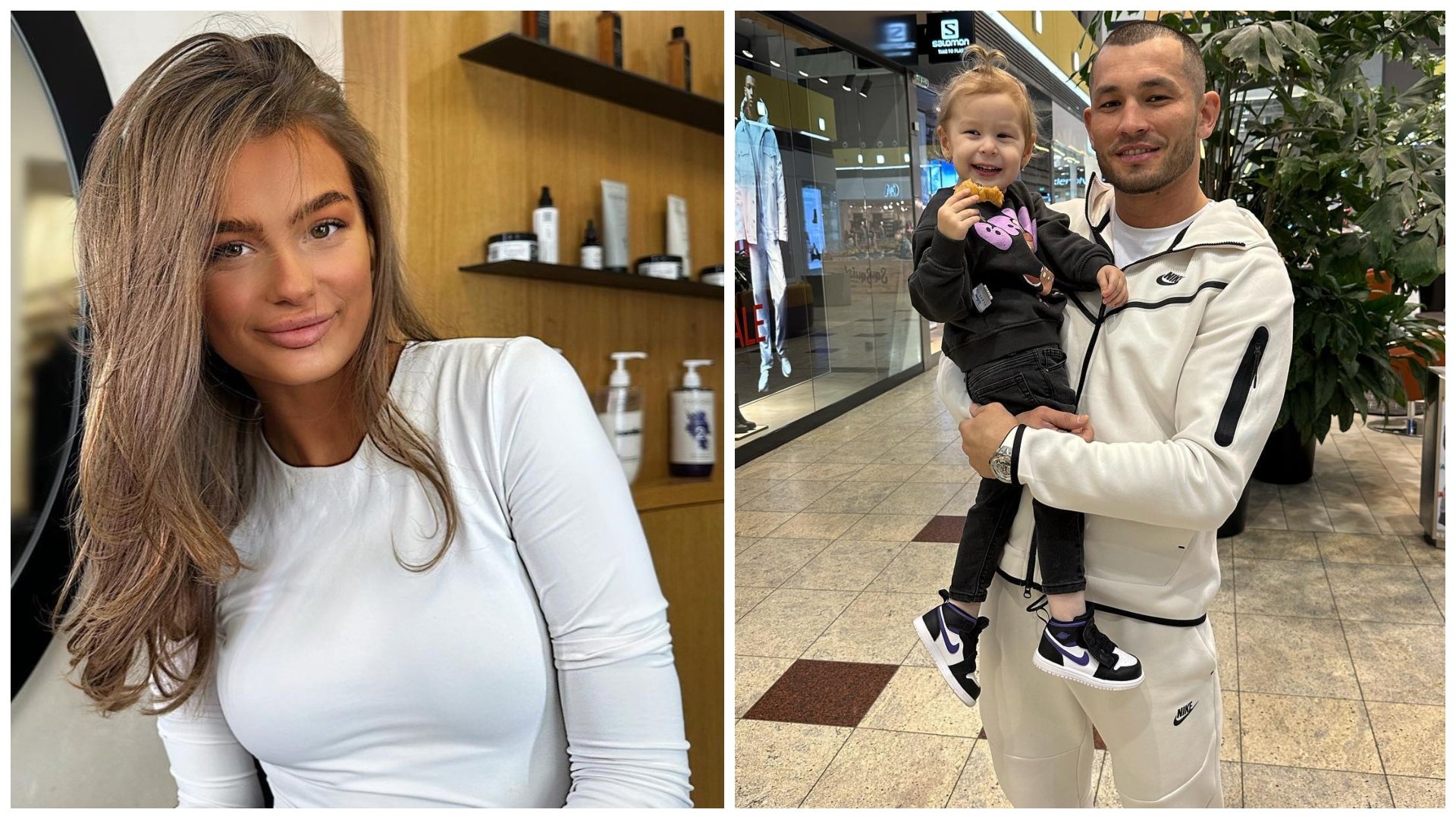 Sabina Karásková a Makhmud Muradov s dcérou Rumiou