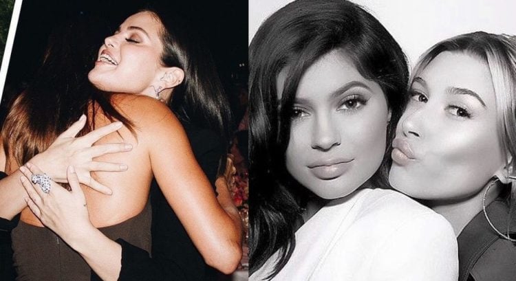 Selena Gomez, Hailey Bieber a Kylie Jenner