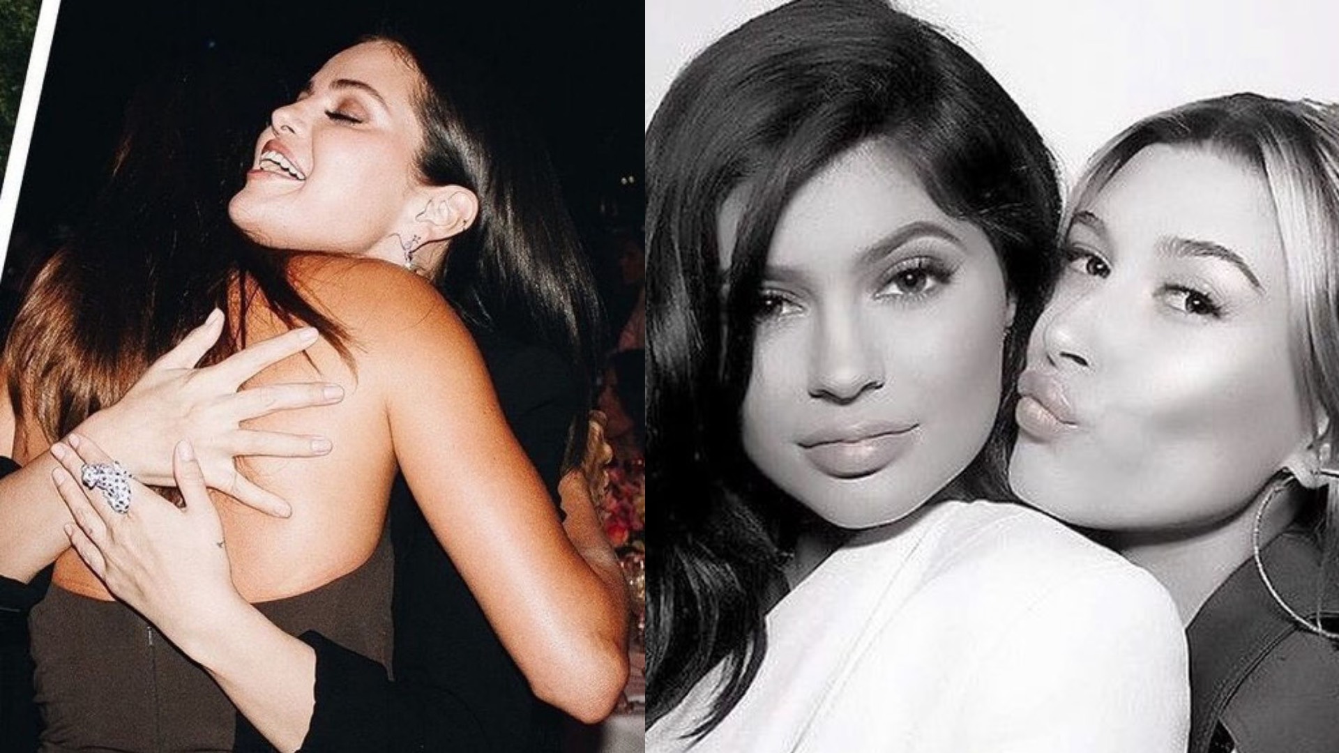 Selena Gomez, Hailey Bieber a Kylie Jenner