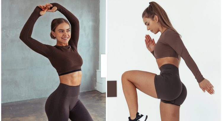 Žena ukazuje cviky na spaľovanie kalórií