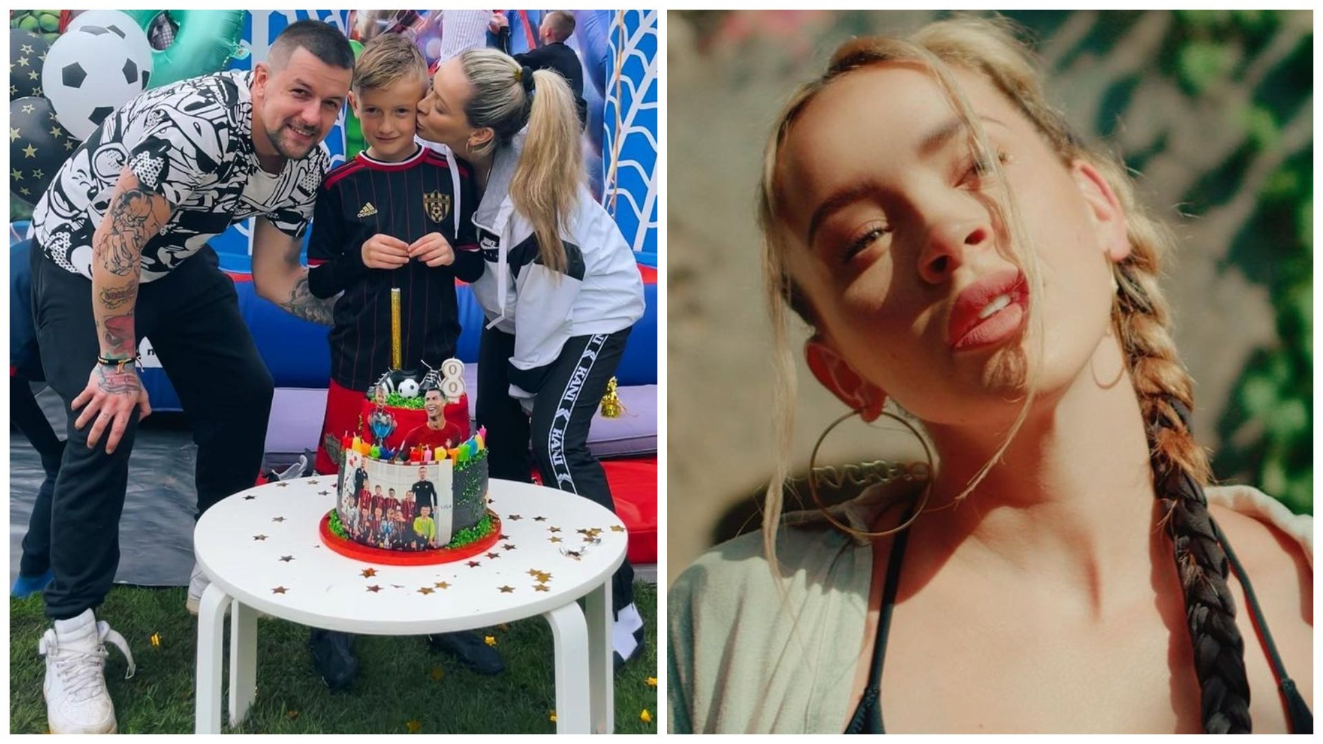 Dominika Mirgová s rodinou