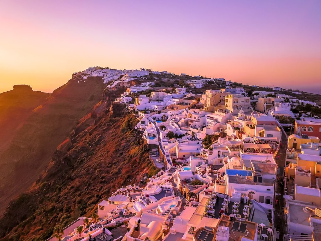 Západ slnka Santorini