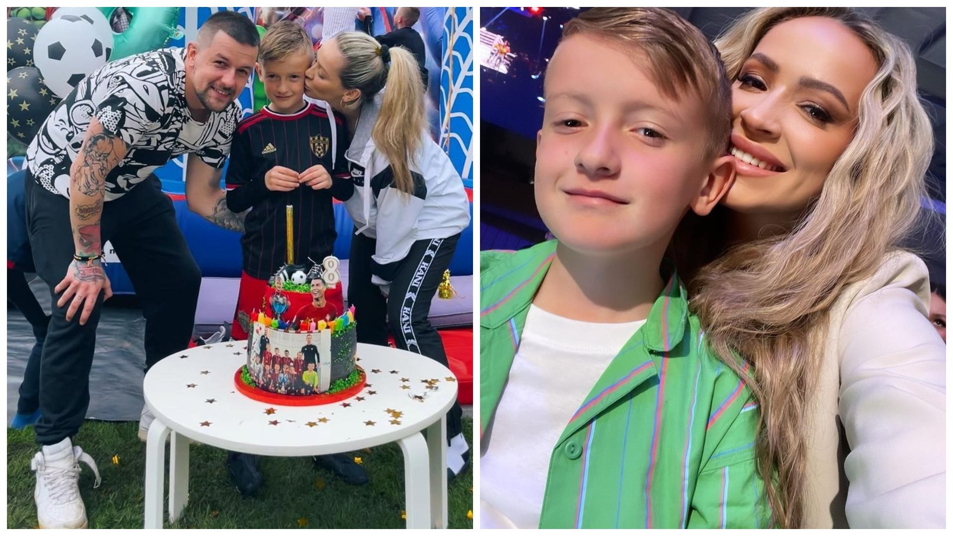 Dominika Mirgová a Peter Zvolenský so synom Peťkom