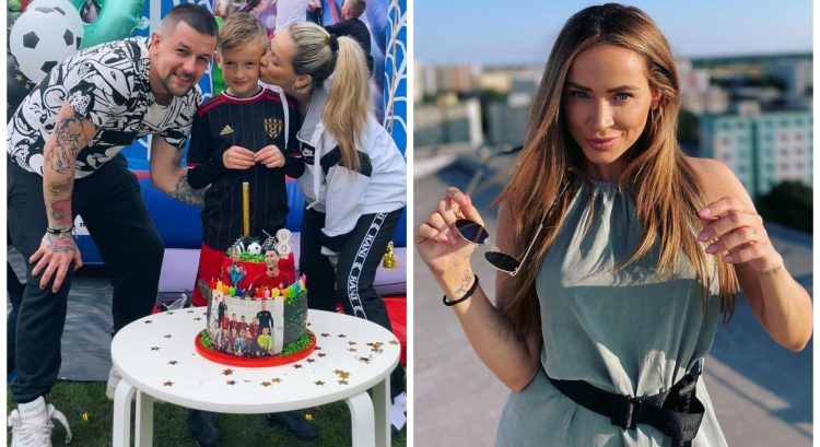Dominika Mirgová s rodinou