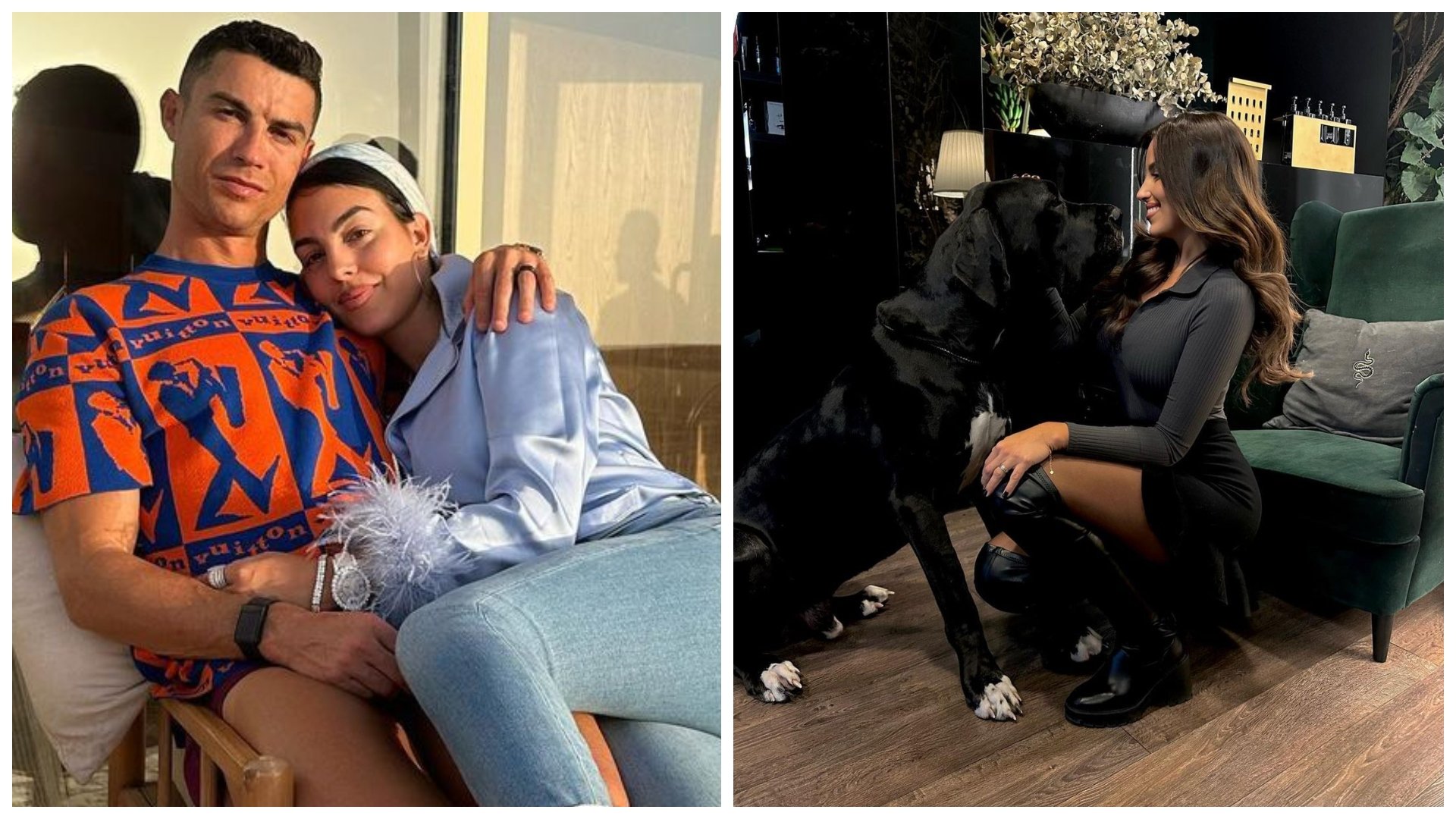 Cristiano Ronaldo s Georginou a Simona Leskovská