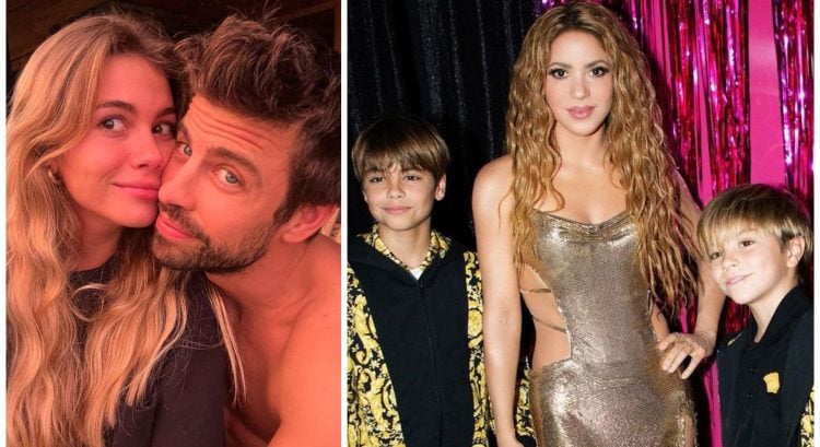 Shakira s deťmi a Piqué s Clarou Chiou