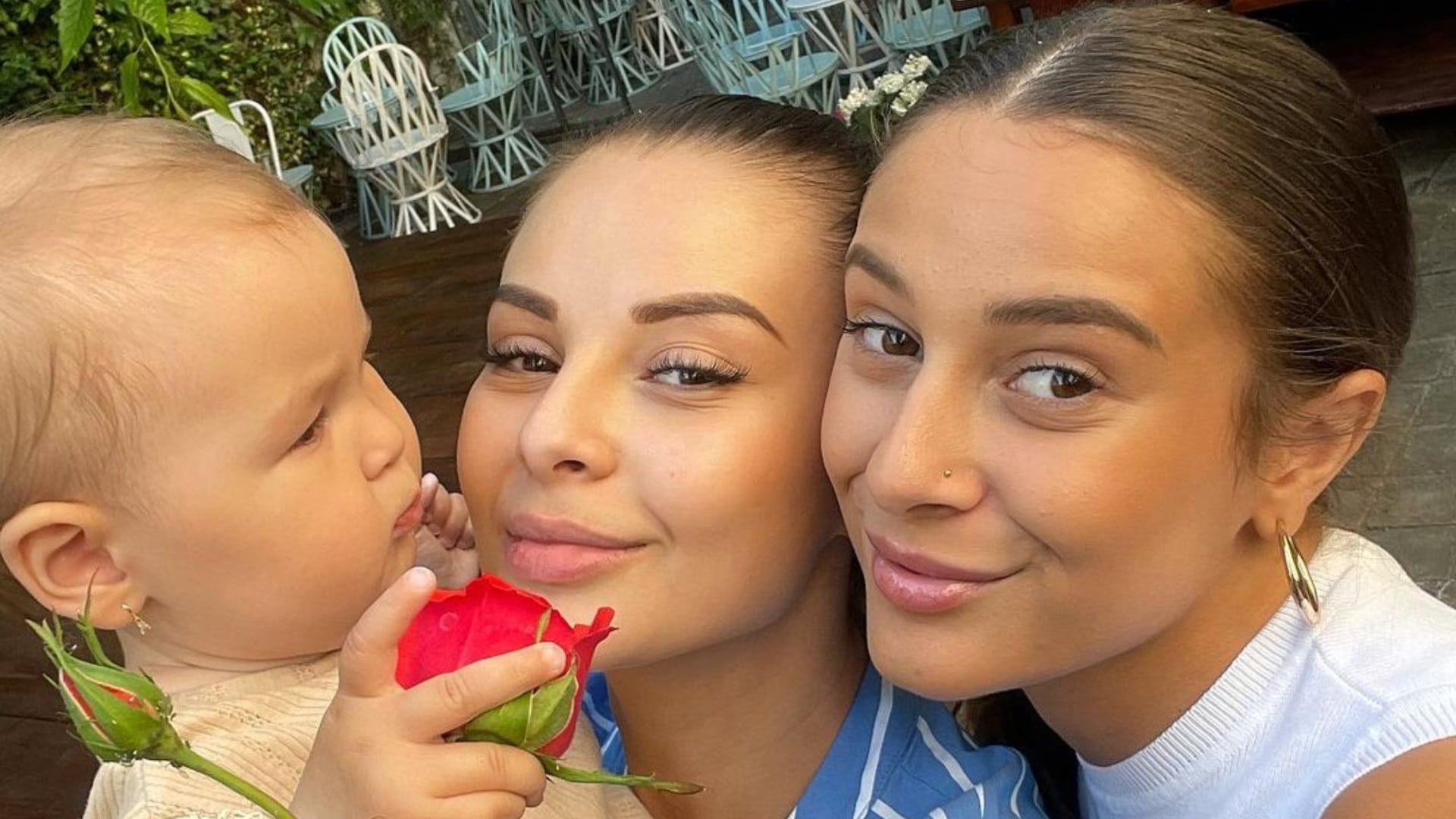 Natália Bagárová so sestrou Monikou a jej dcérkou Rumiou