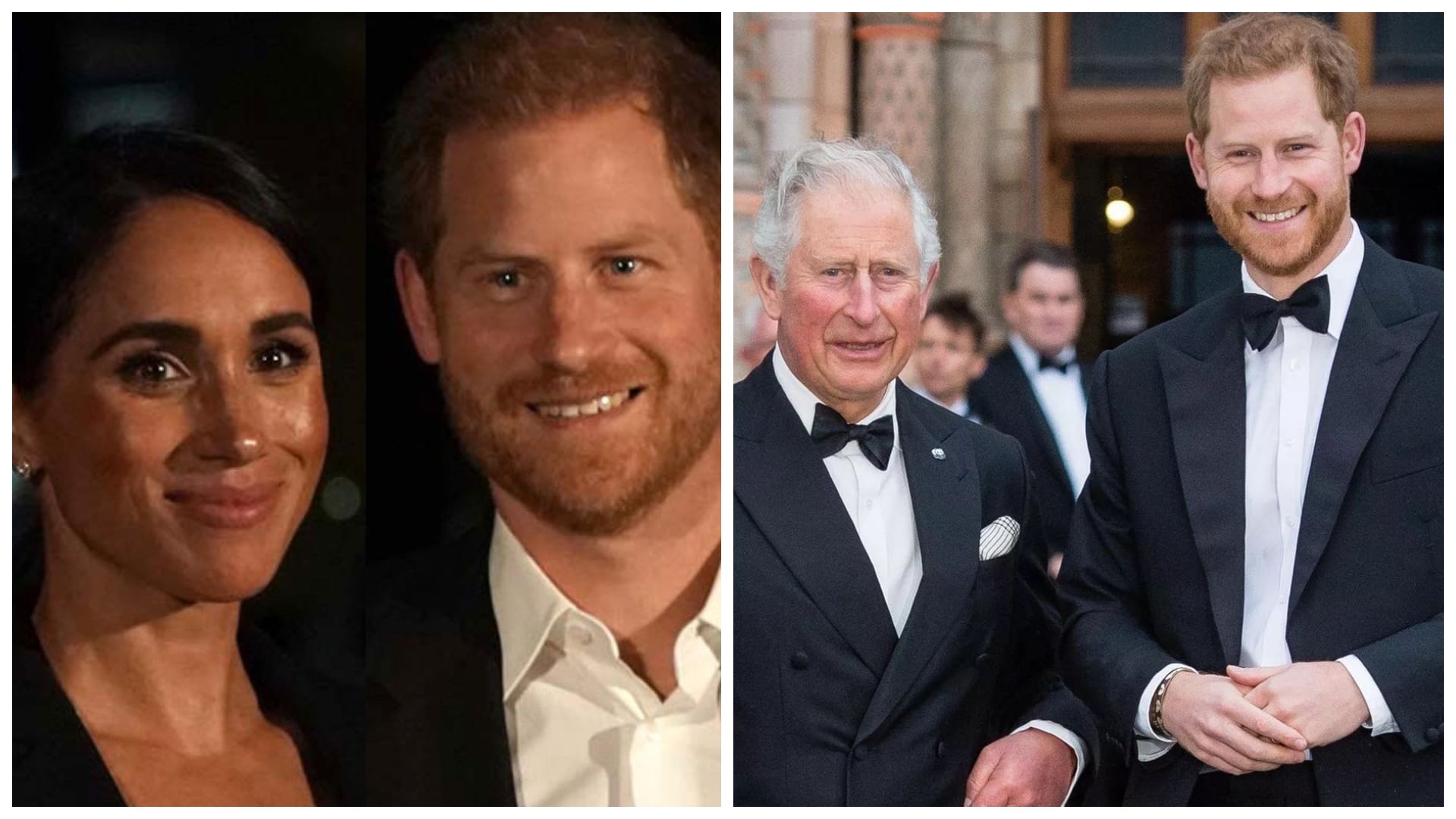 Princ Harry s Meghan a otcom kráľom Karolom
