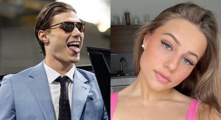 Juraj Slafkovský a Veronika Vobecká