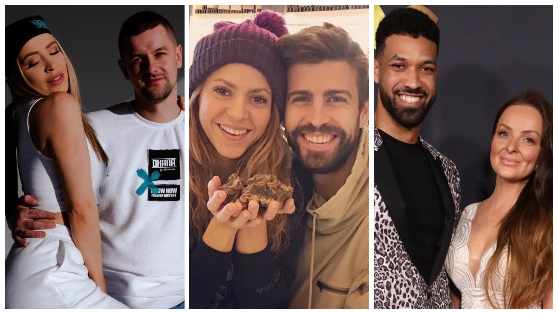 Dominika Mirgová s exmanželom, Shakira a Veronika Nízlová s expartnermi