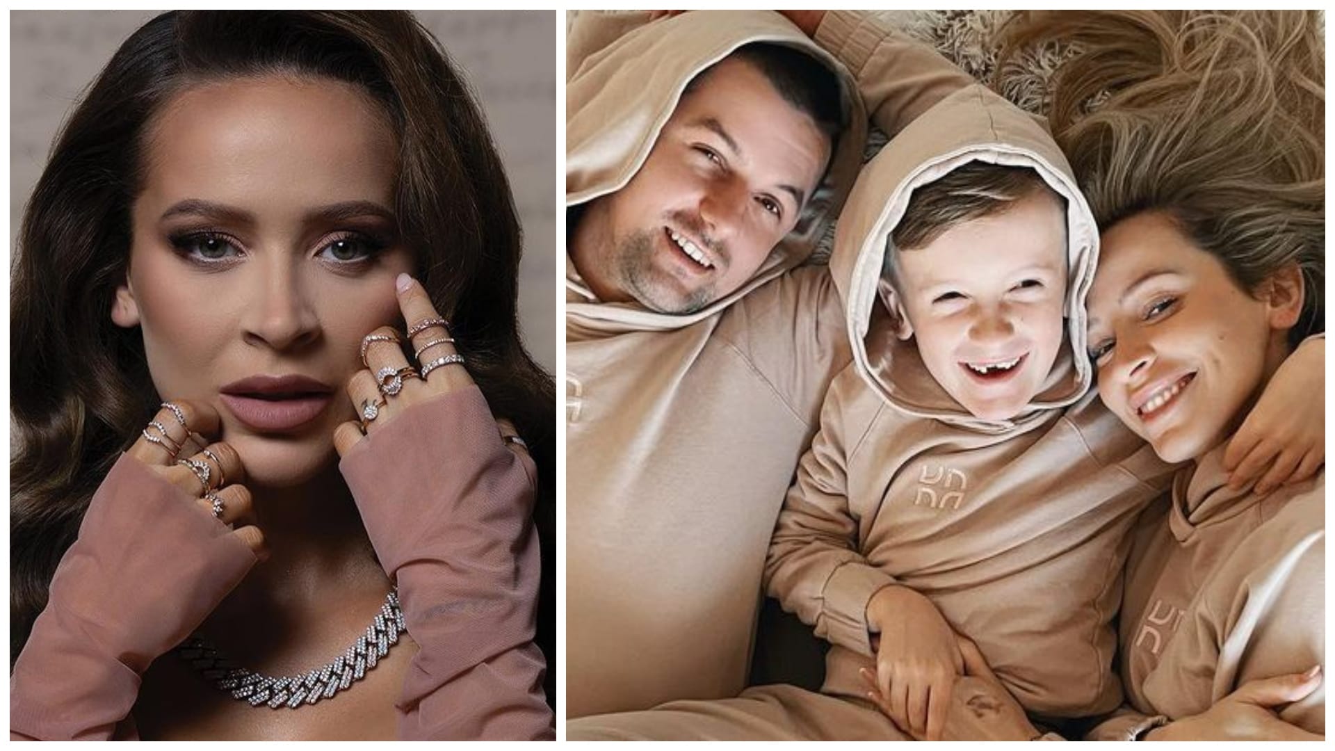 Dominika Mirgová s rodinou