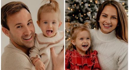 Marek Fašiang a Tereza Bizíková s Olíviou