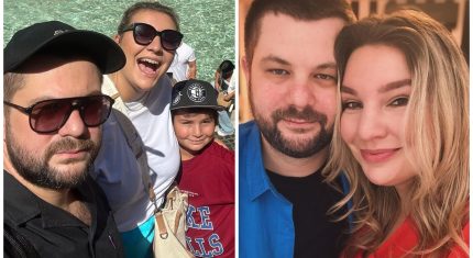 Komička Simona First s rodinou