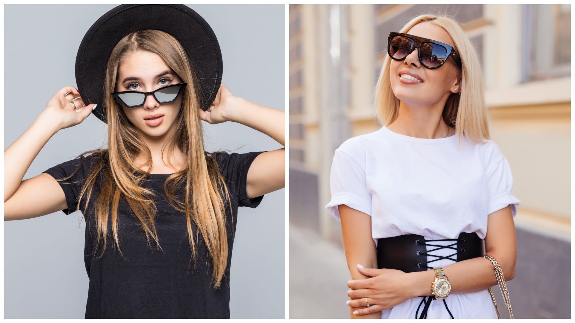 Ako skombinovať biele a čierne tričko?