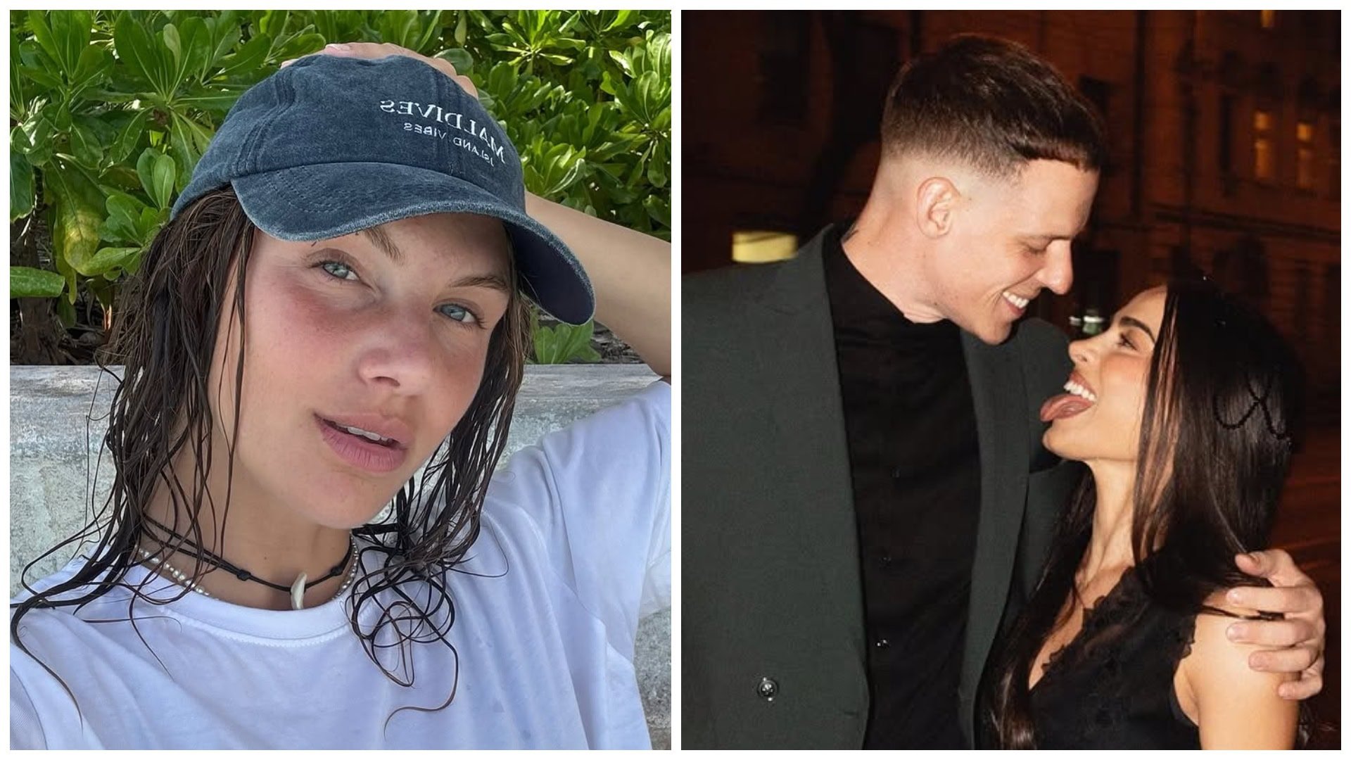 Krištof Králik so súčasnou a bývalou partnerkou