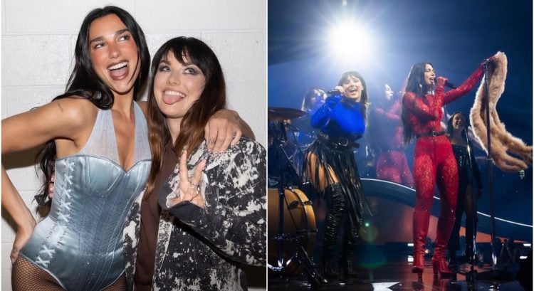 Dua Lipa a Ewa Farna spolu na pódiu
