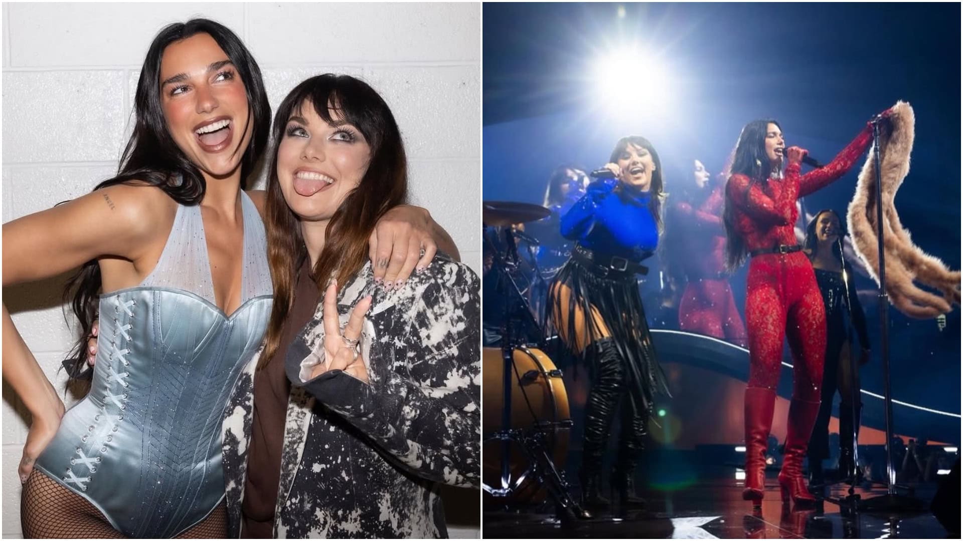 Dua Lipa a Ewa Farna spolu na pódiu