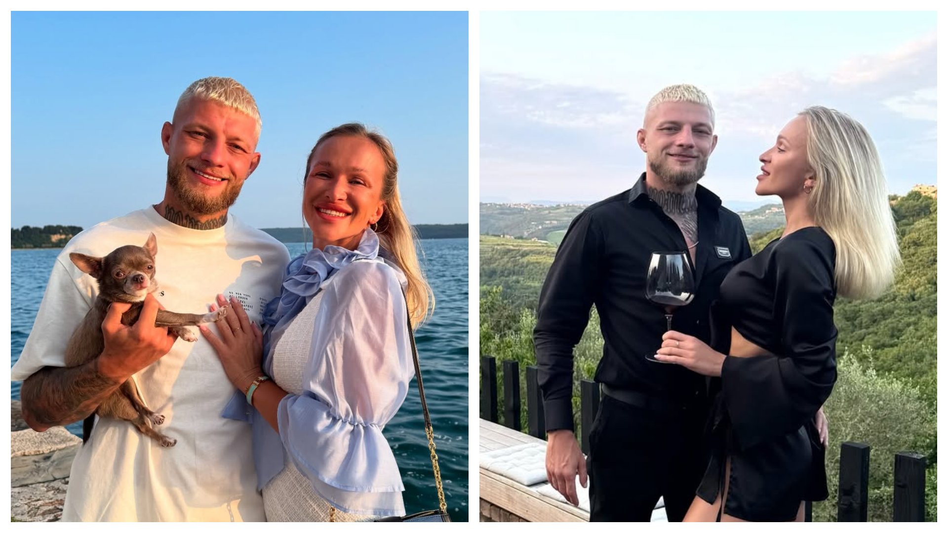 Nela Slováková s priateľom