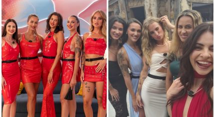 Love Island ženský bozk