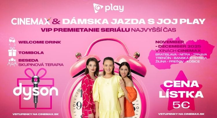 Dámska jazda Jojplay a Cinemax