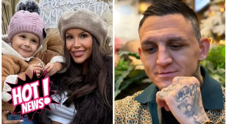 Gábor Boráros a Monika Jákliová s dcérkou