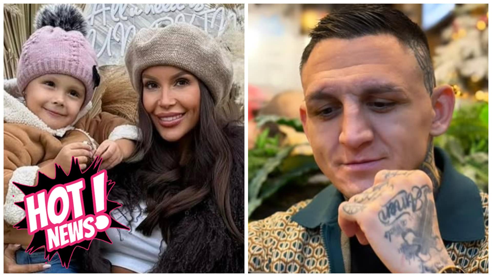 Gábor Boráros a Monika Jákliová s dcérkou