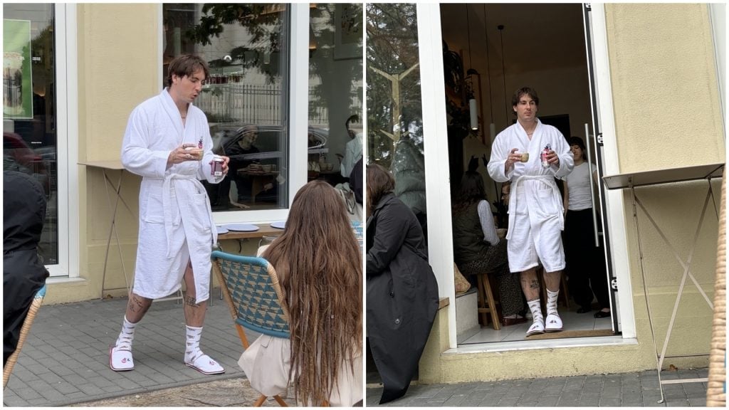 Expl0ited v župane a šľapkách v kaviarni