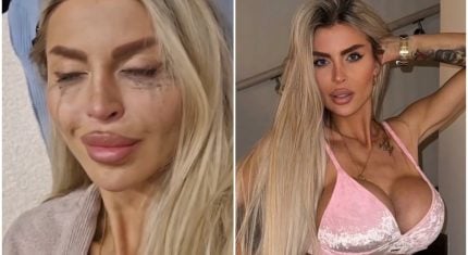 Lela Vémola so slzami v očiach