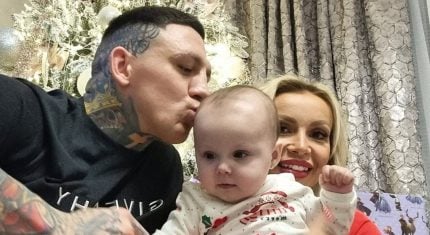 Gábor Boráros s rodinou