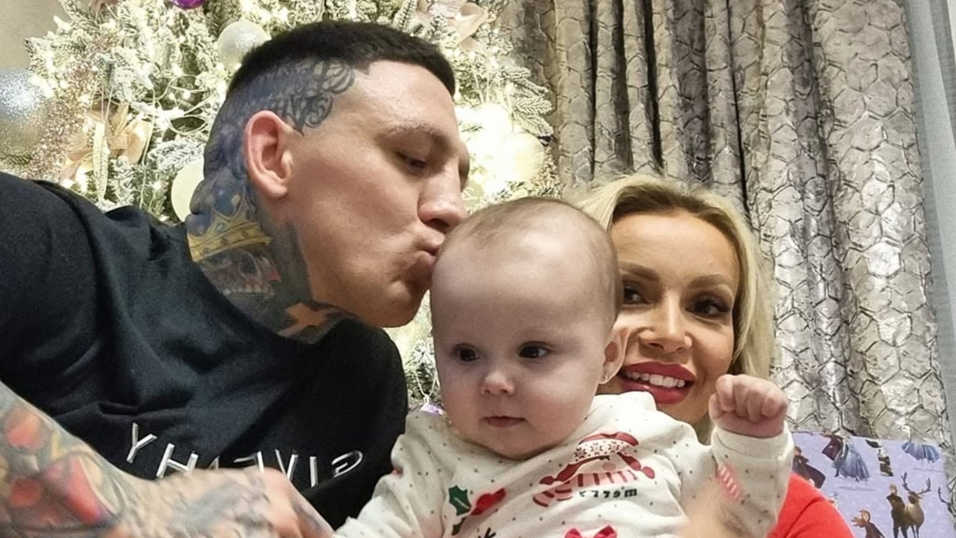 Gábor Boráros s rodinou