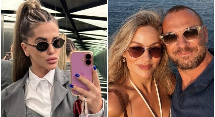 Marián Gáborík s manželkou a Nikki Fridrich