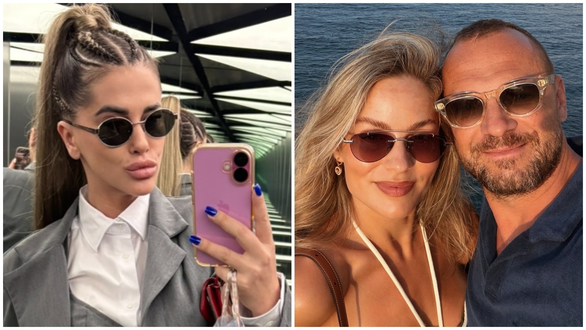 Marián Gáborík s manželkou a Nikki Fridrich